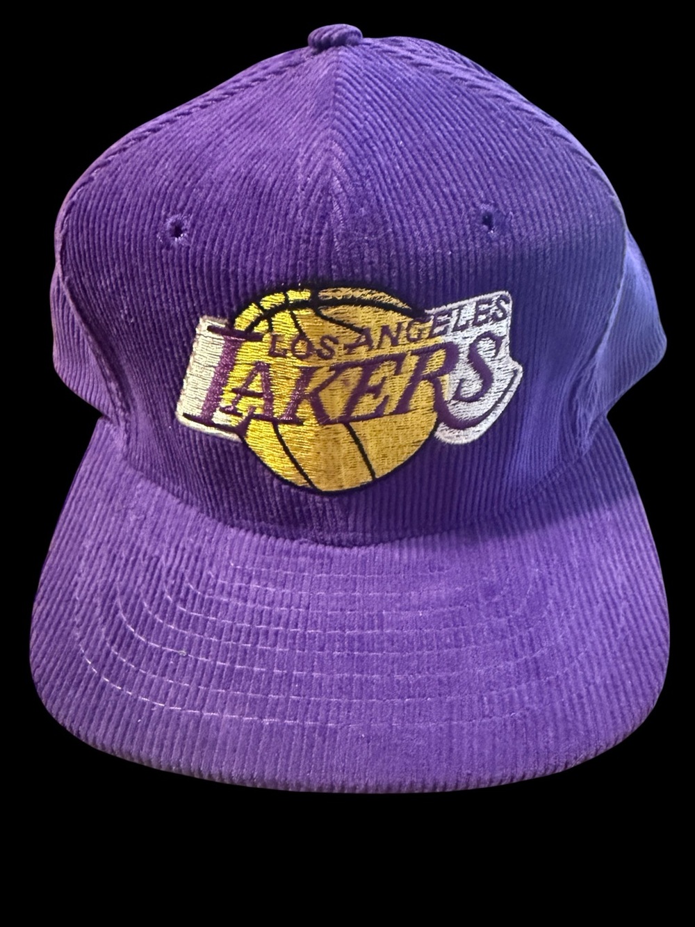1990’s Pro Star Los Angeles Lakers corduroy snapback, Vtg  Streetwear NBA